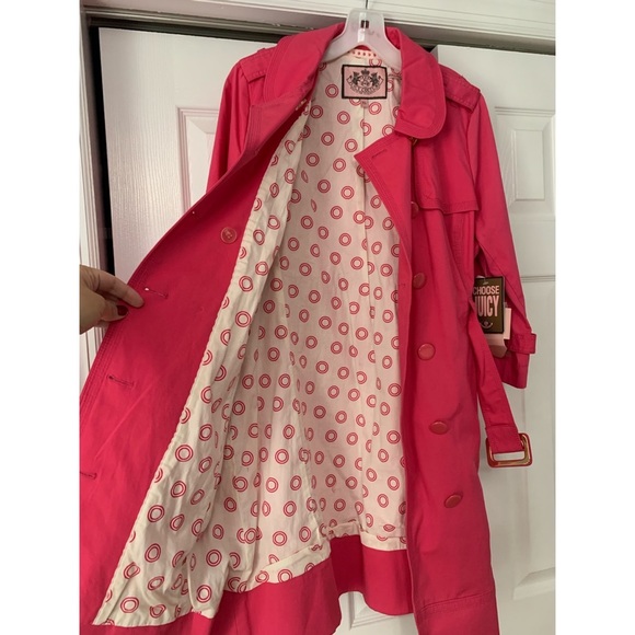 Juicy Couture Pink Trench coat - Picture 3 of 8